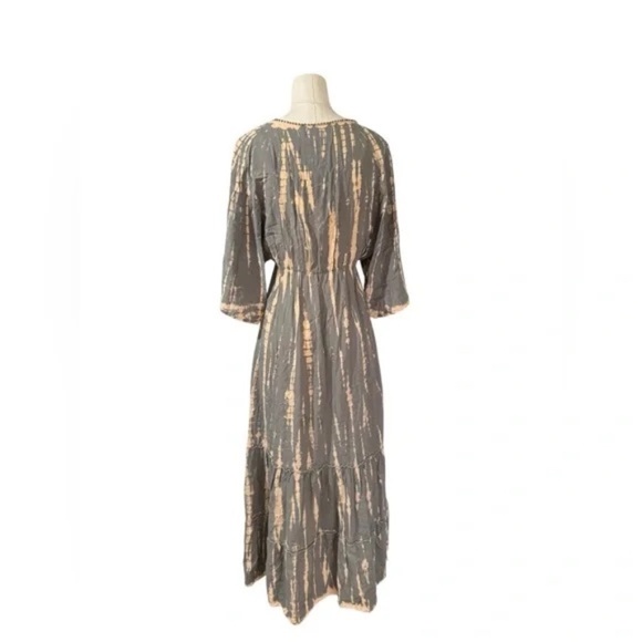 BALI QUEEN - Kaftan Maxi Tie Dye Dress - One Size - Picture 3 of 5